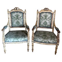 Pair of Vintage Italian Armchairs