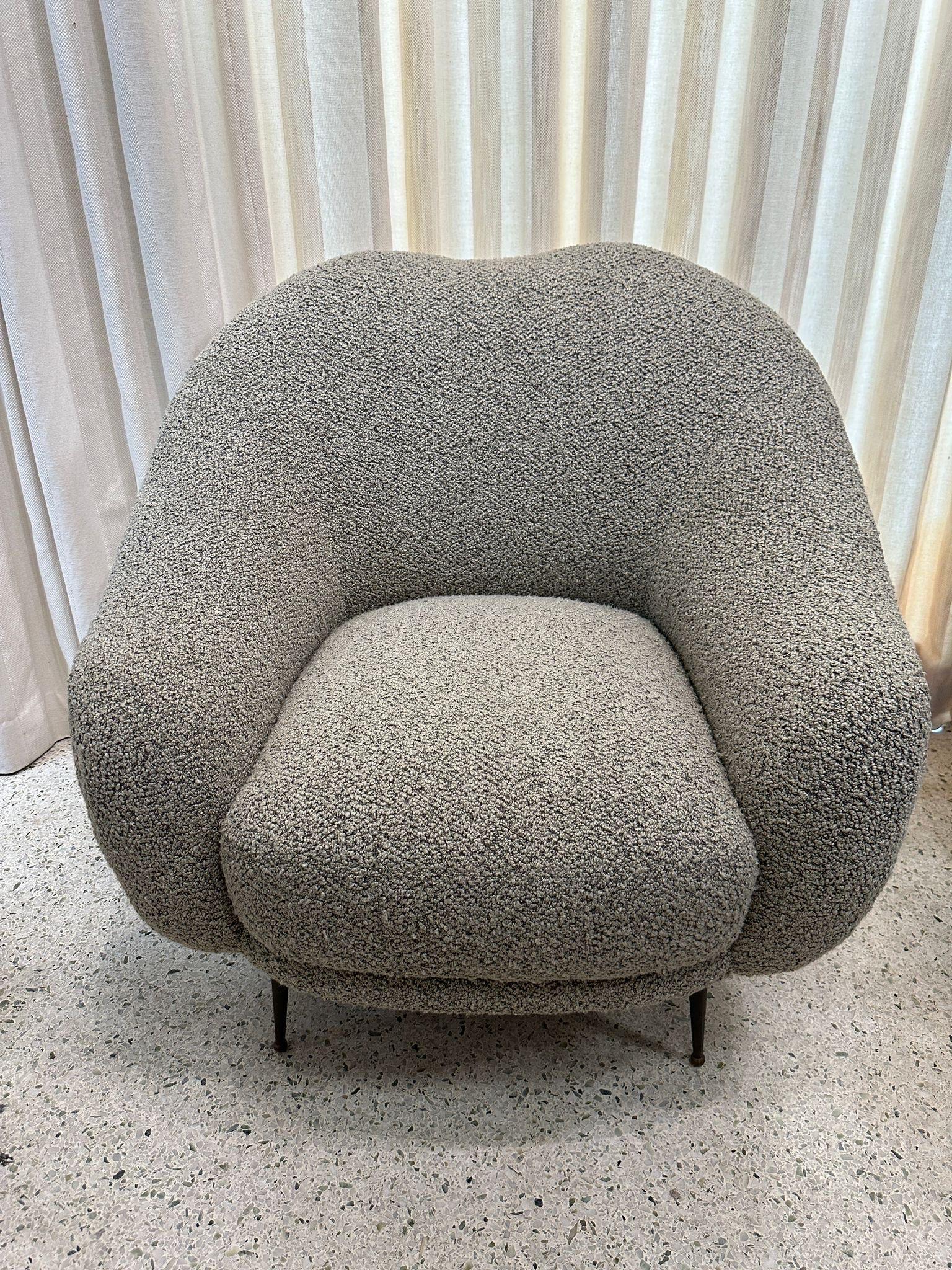 Pareja de Sillones Escultóricos Italianos Vintage Art Decó en venta