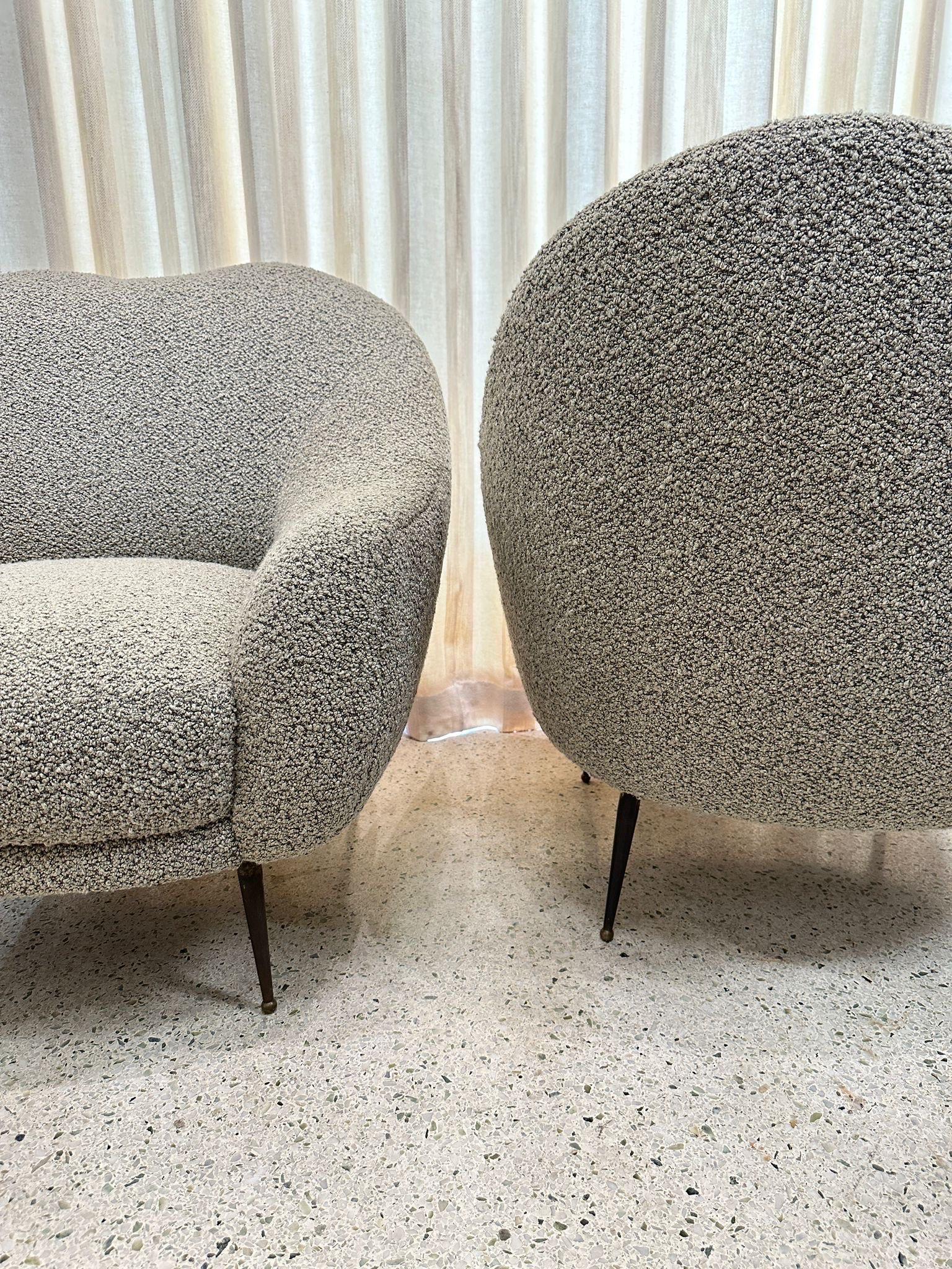 Pareja de Sillones Escultóricos Italianos Vintage en venta 2