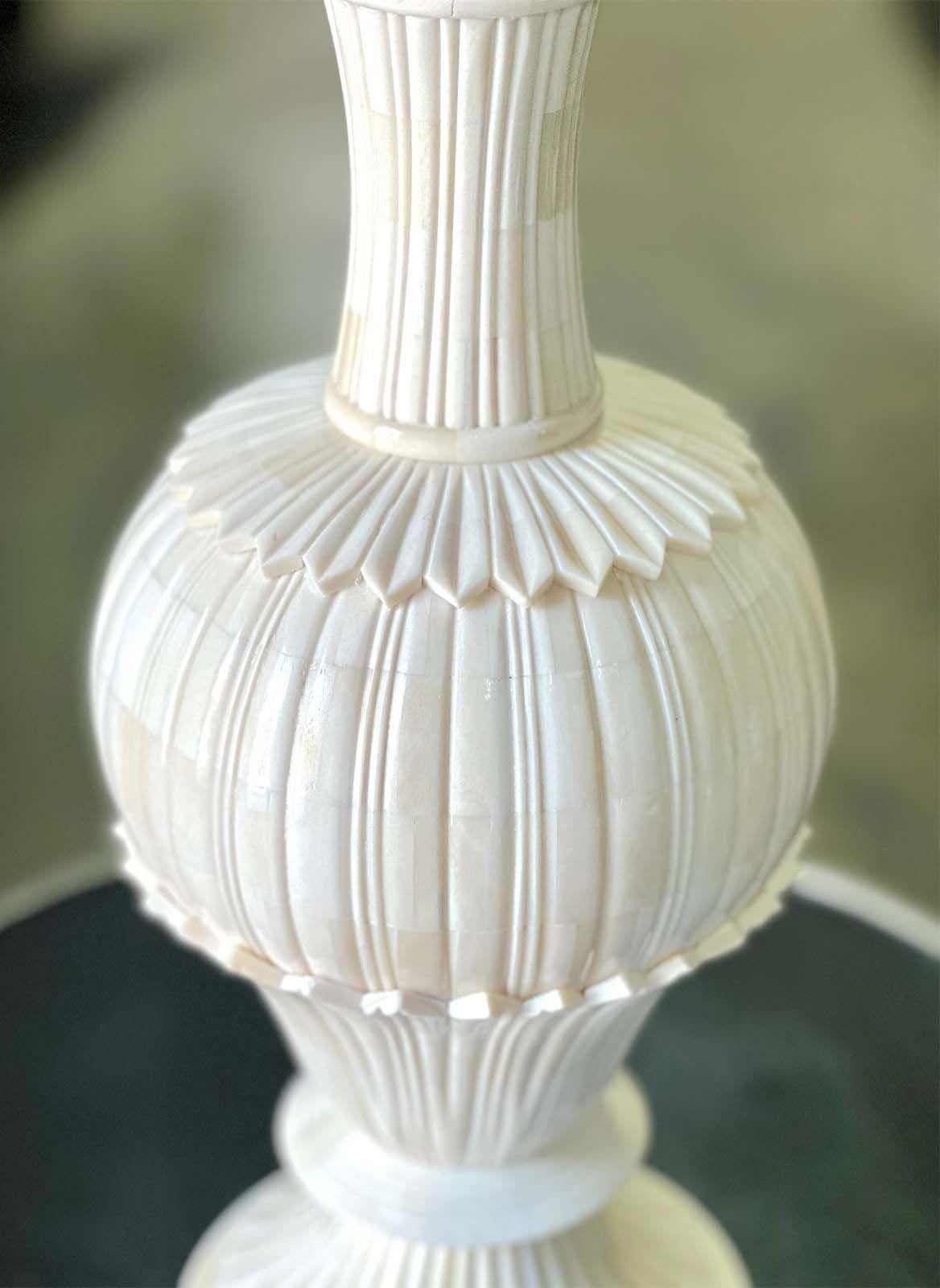 bone inlay lamp