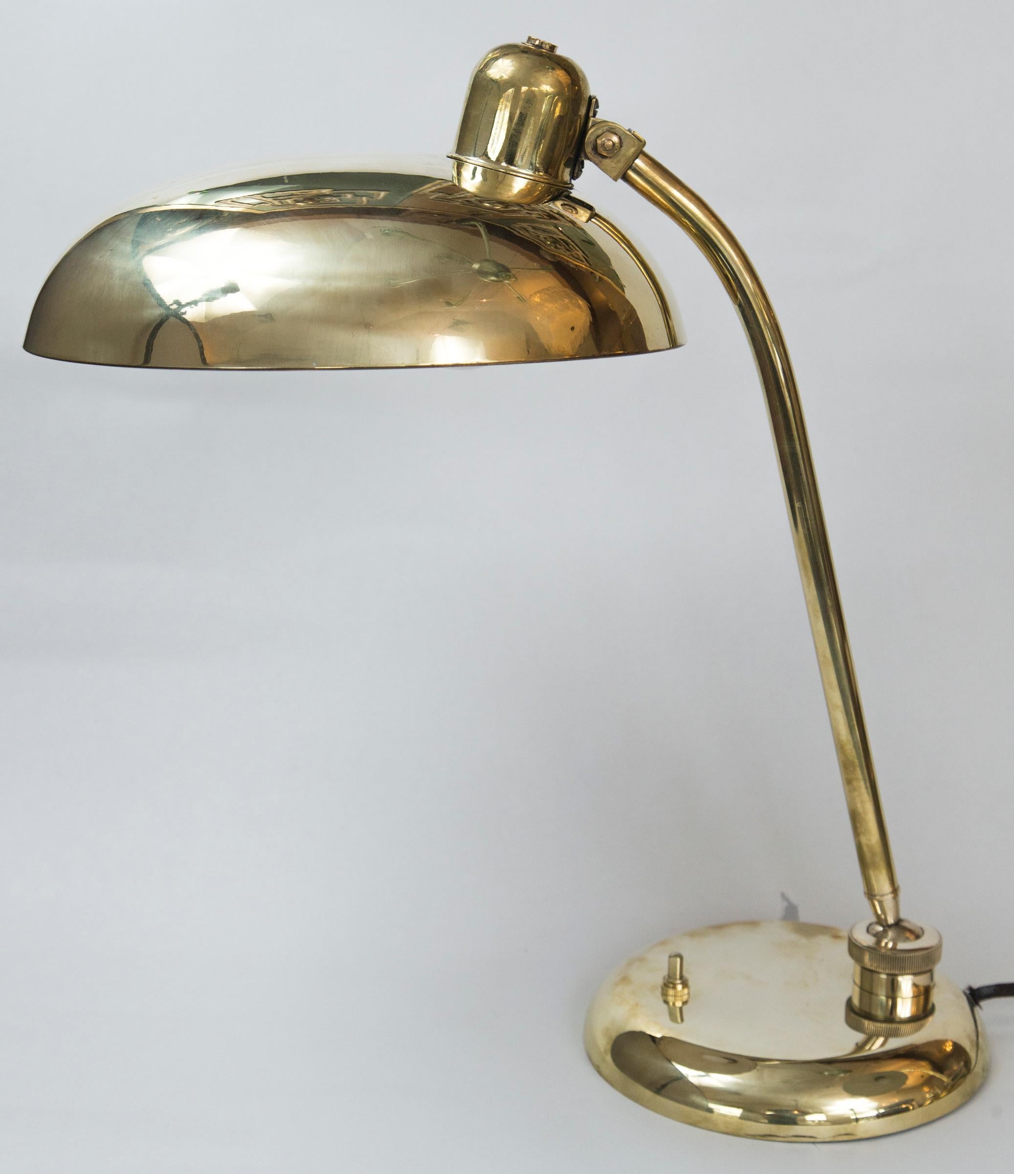 Mid-Century Modern Pair of Mid Century Italian Brass Desk/ Table Lamps