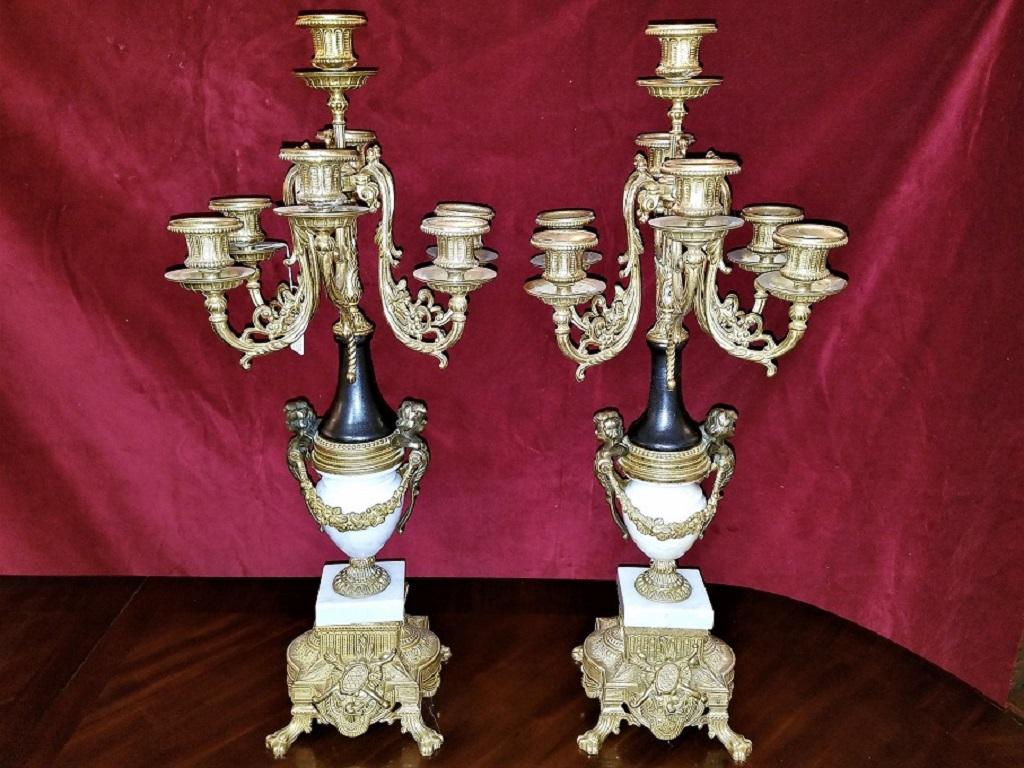 italian brass candelabra