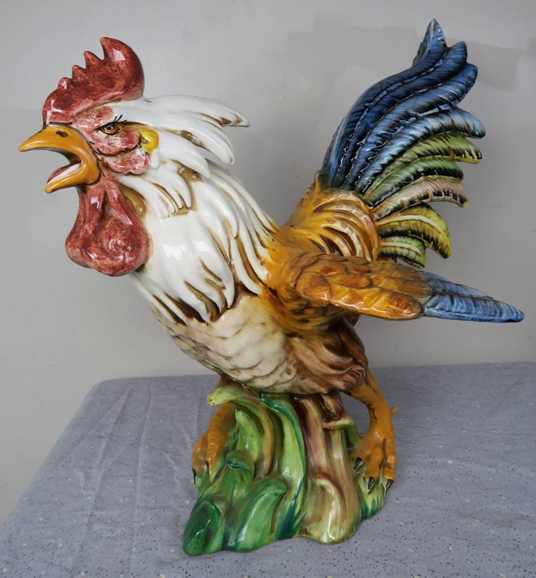 Pair of Vintage Italian Ceramic Roosters at 1stDibs antique ceramic