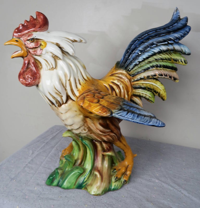 Pair of Vintage Italian Ceramic Roosters at 1stDibs antique ceramic