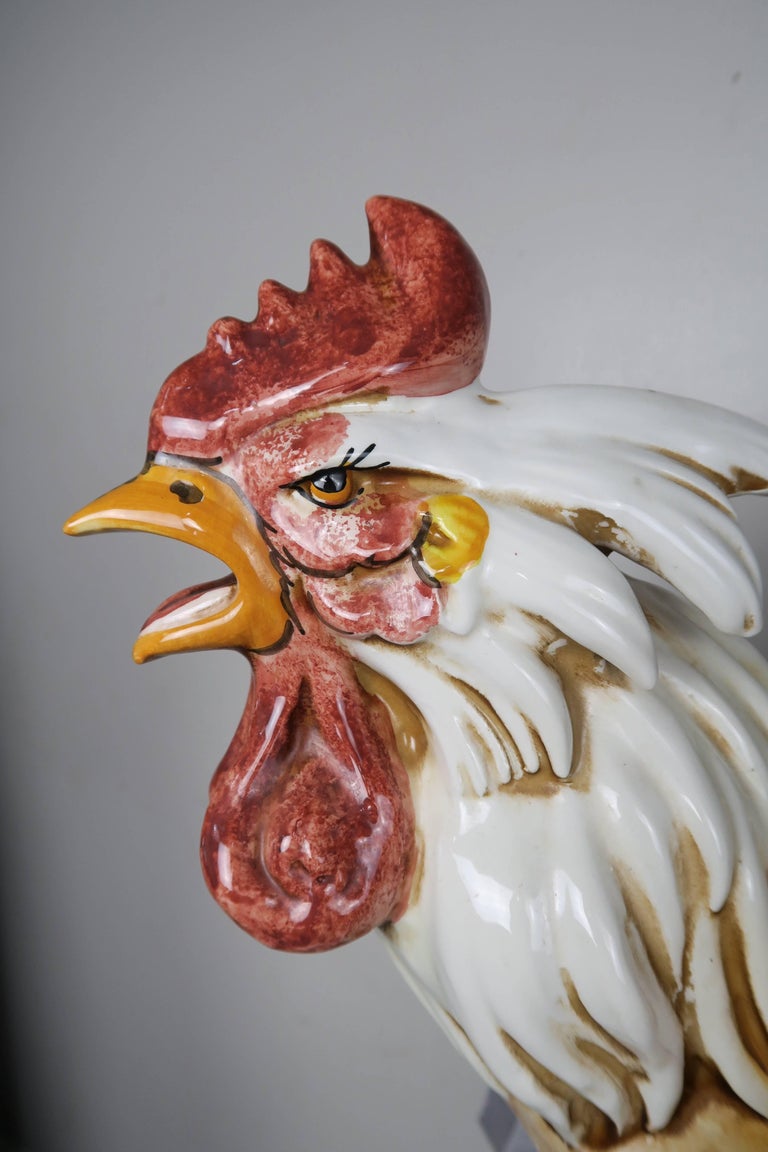Pair of Vintage Italian Ceramic Roosters at 1stDibs antique ceramic
