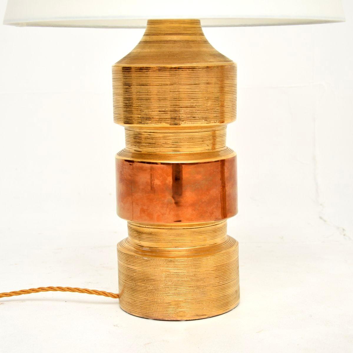 Paar italienische Vintage-Tischlampen aus Keramik von Bitossi (Italienisch) im Angebot