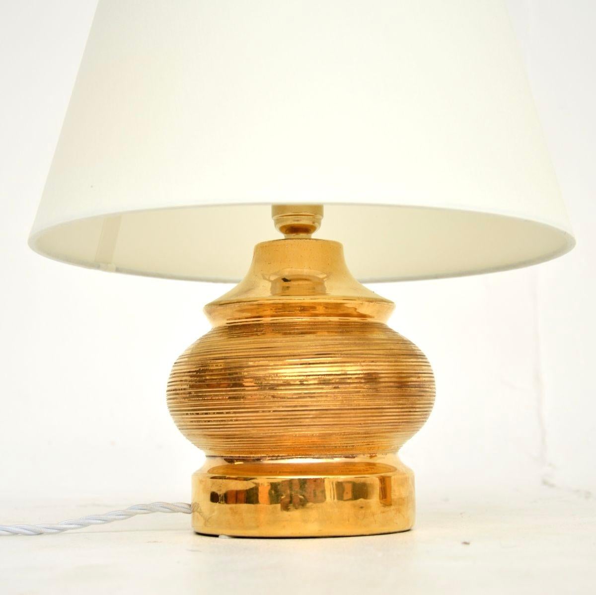 Paire de lampes de bureau italiennes vintage en céramique par Bitossi Bon état - En vente à London, GB