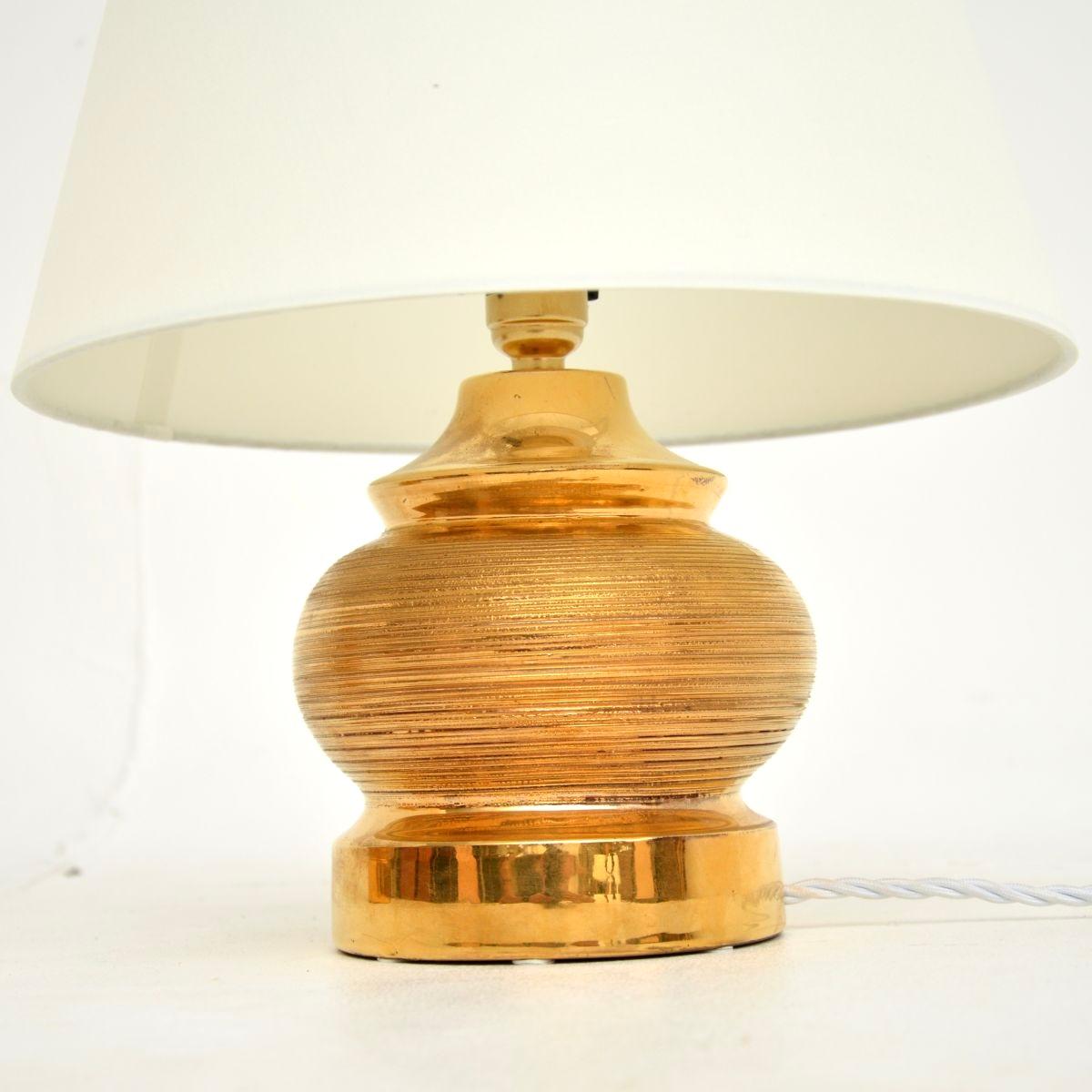 Fin du 20e siècle Paire de lampes de bureau italiennes vintage en céramique par Bitossi en vente