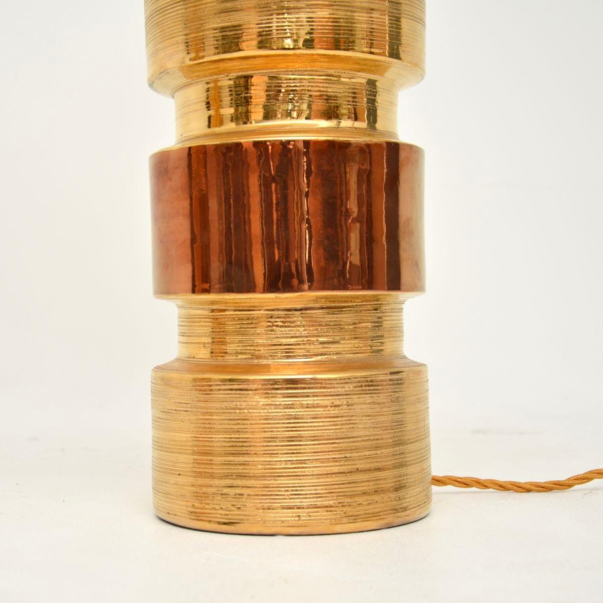 Paar italienische Vintage-Tischlampen aus Keramik von Bitossi im Angebot 3