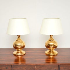 Pair of Vintage Italian Ceramic Table Lamps