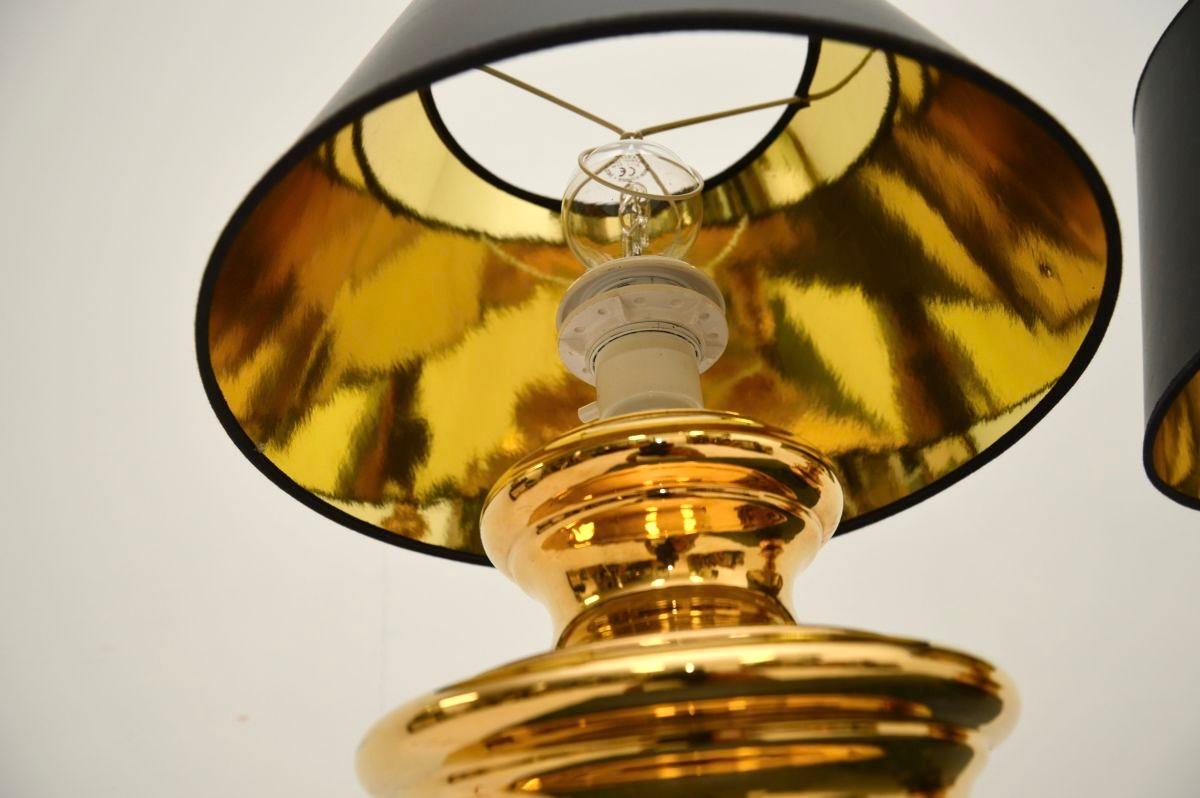 Paar italienische Vintage-Tischlampen aus Keramik (Mitte des 20. Jahrhunderts) im Angebot