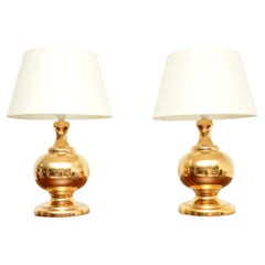 Pair of Vintage Italian Ceramic Table Lamps