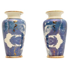 Pair of Vintage Italian Ceramic Vases by JCC Castelli