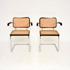 Pair of Vintage Italian Cesca Dining Chairs