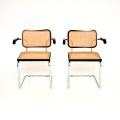 Pair of Vintage Italian Cesca Dining Chairs