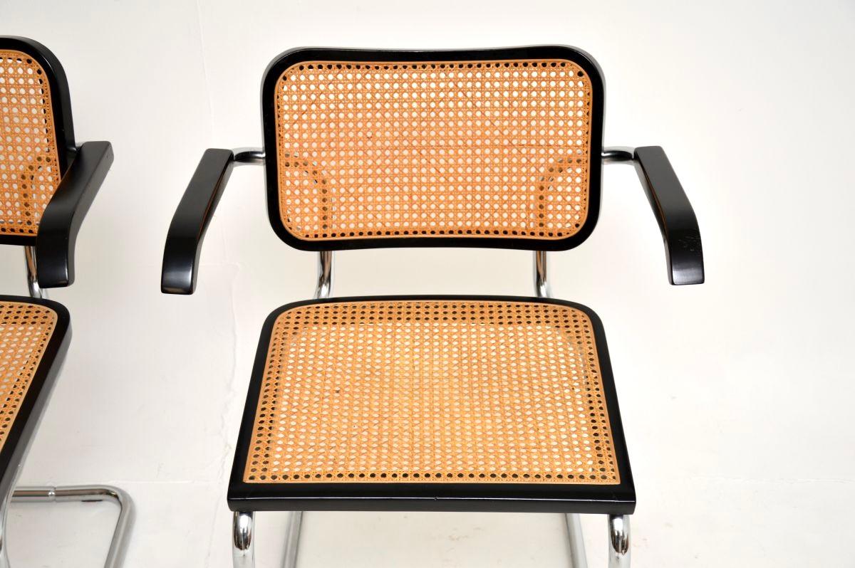 Pair of Vintage Italian Cesca Dining Chairs For Sale 1