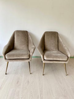 Paar italienische Cocktailsessel im Vintage-Stil