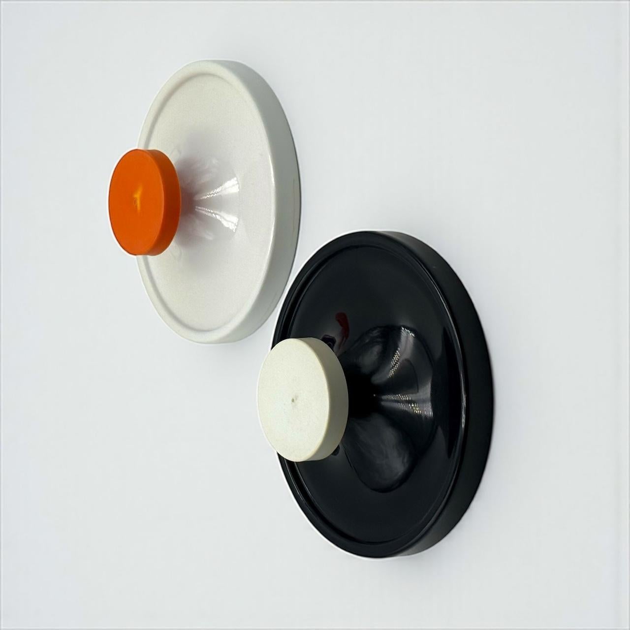 Pair of Vintage Italian Design Wall Hooks by Salc Cantu, 1960s For Sale 6