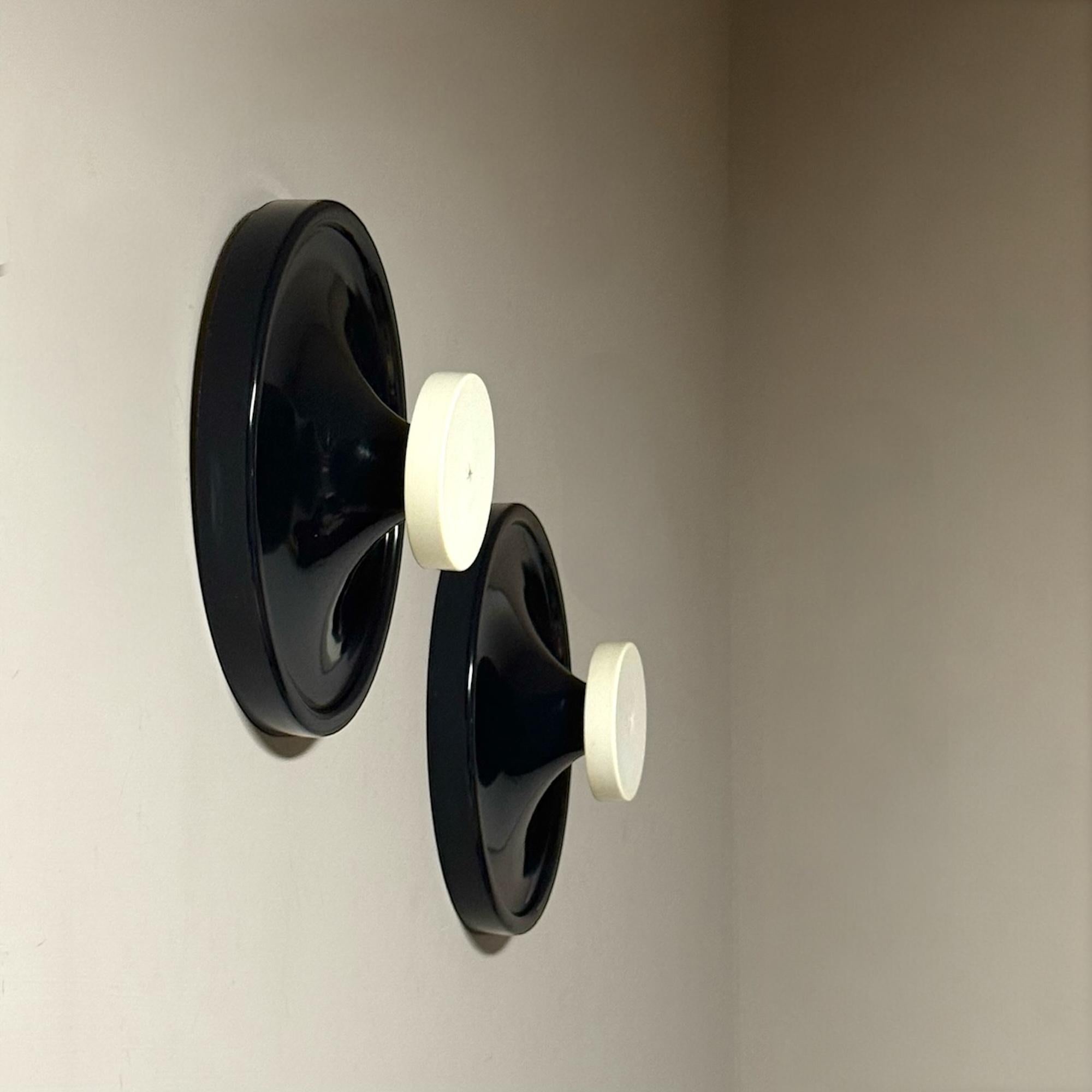 Mid-20th Century Pair of Vintage Italian Design Wall Hooks by Salc Cantu, 1960s For Sale