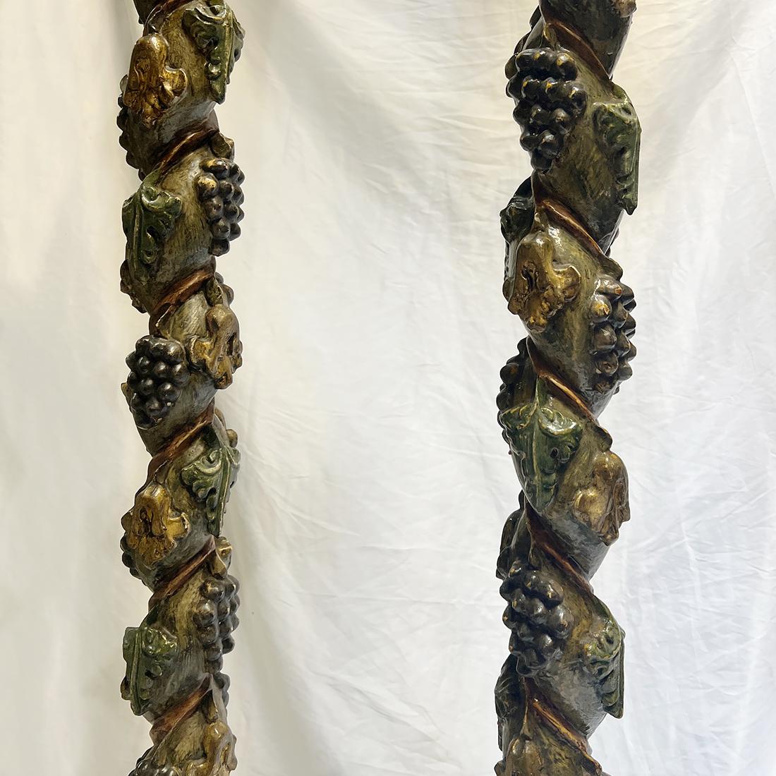 Pair of Vintage Italian Floor Lamps In Good Condition For Sale In New York, NY