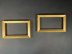 Pair of Vintage Italian Giltwood Picture Frames in Louis XVI Style