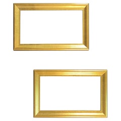 Pair of Vintage Italian Giltwood Picture Frames in Louis XVI Style