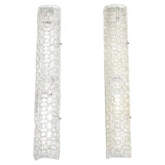 Ein Paar Vintage Italian Glass Wandleuchter