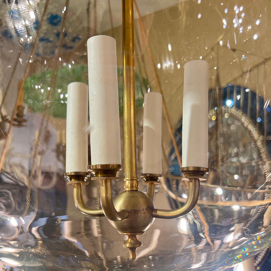Coppia di lampade a globo italiane d'epoca. Venduto singolarmente. in vendita 1