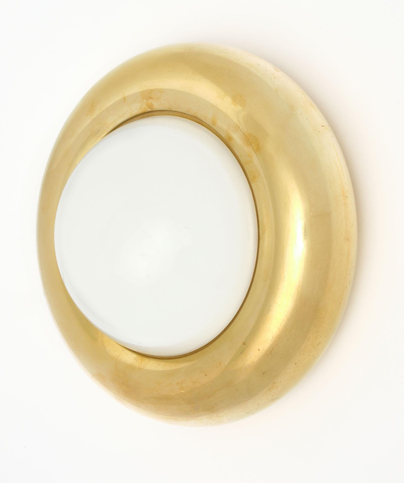 Mid-Century Modern Pair of Vintage Italian Globe Sconces