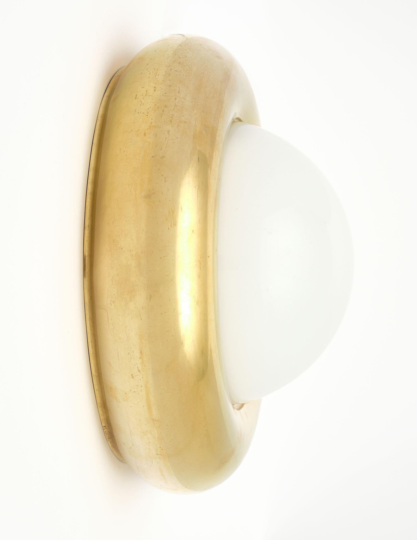 Mid-20th Century Pair of Vintage Italian Globe Sconces