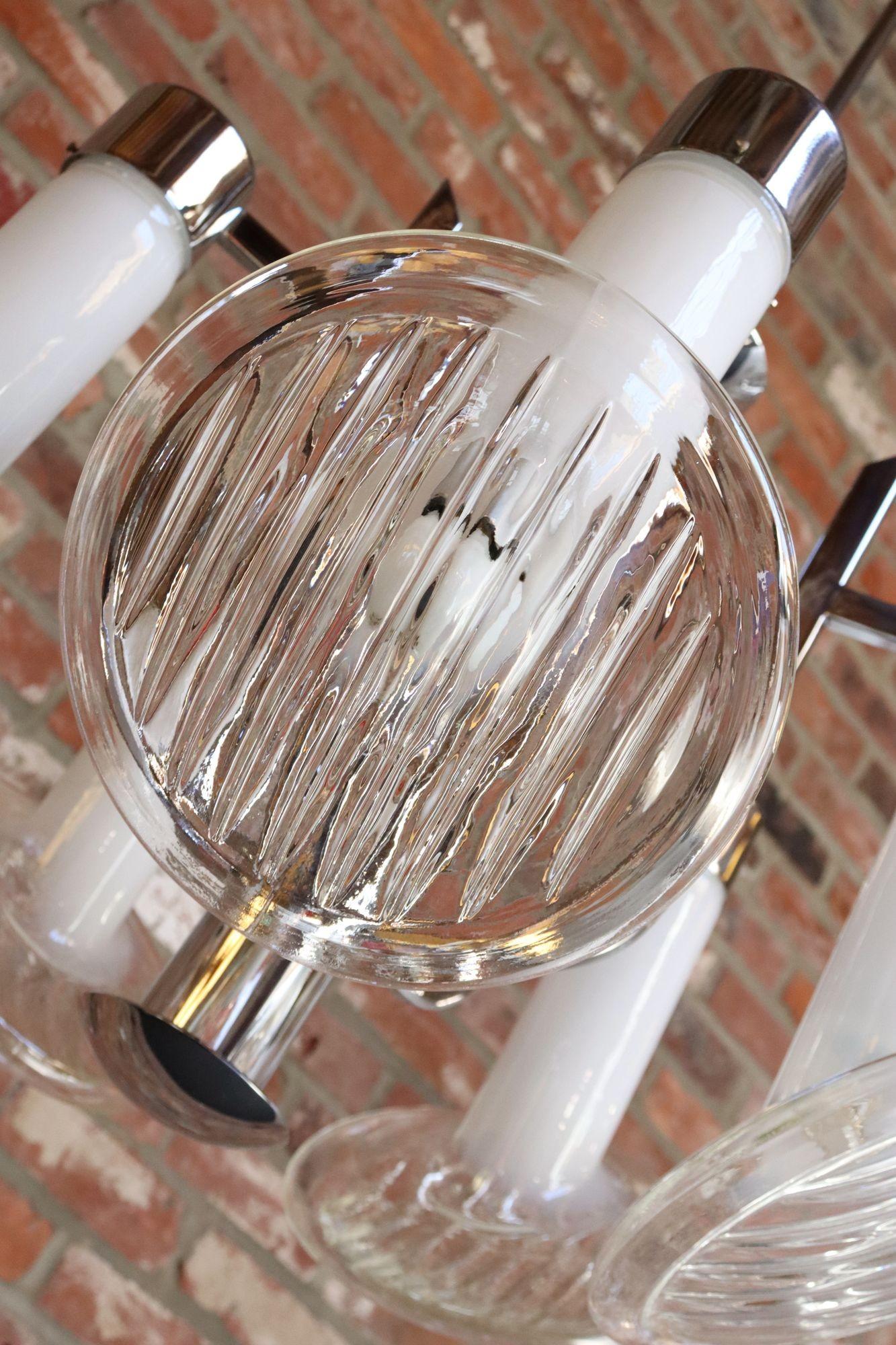 Coppia di lampadari italiani d'epoca 