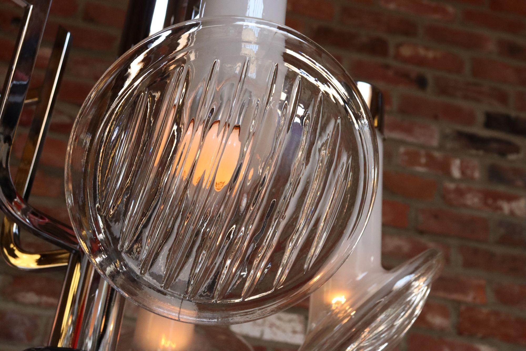 Coppia di lampadari italiani d'epoca 