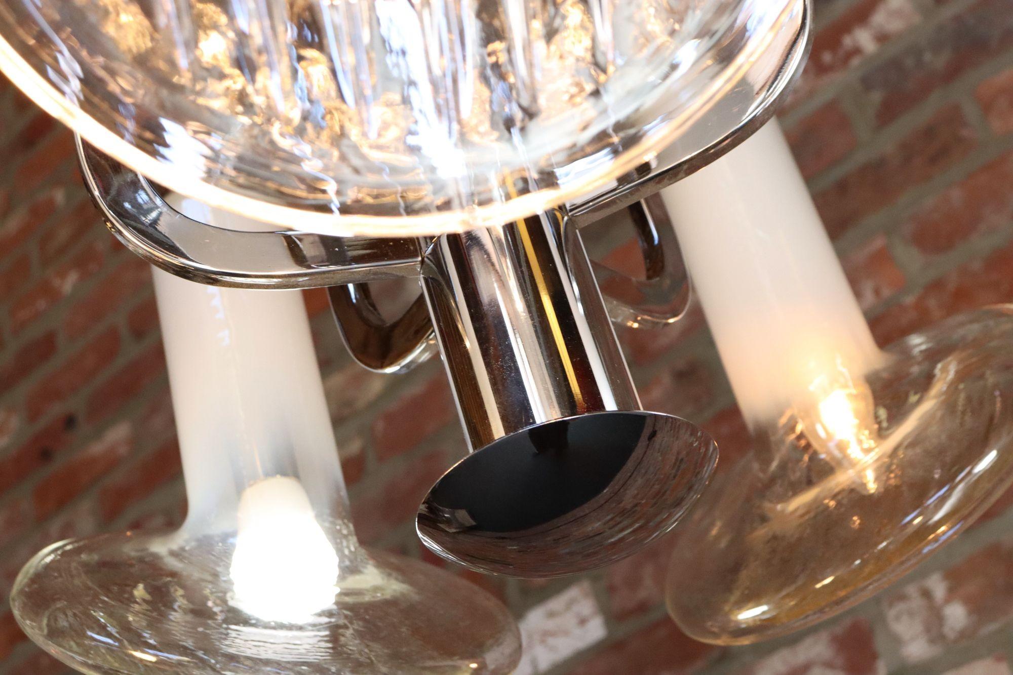 Coppia di lampadari italiani d'epoca 