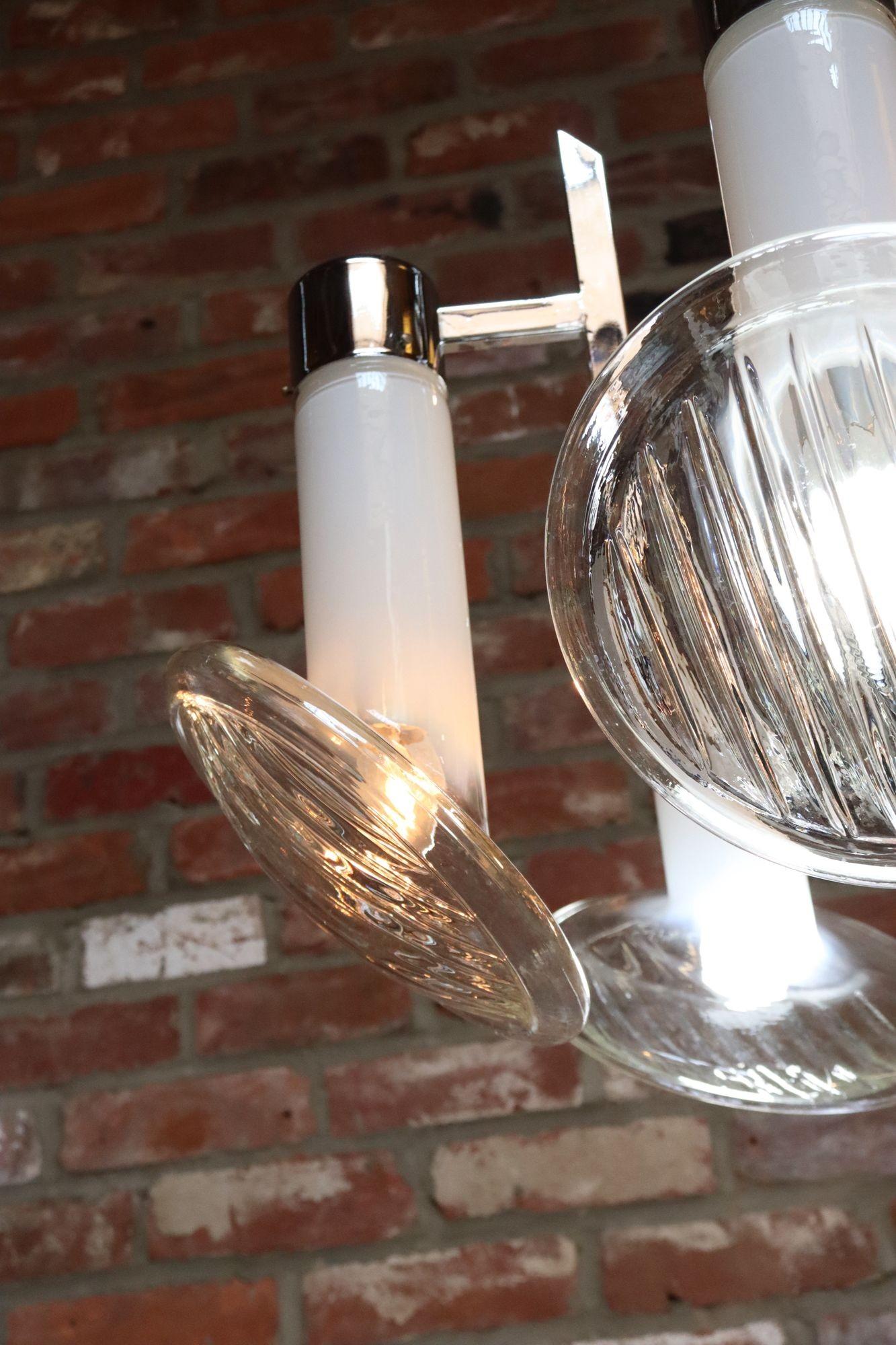 Coppia di lampadari italiani d'epoca 