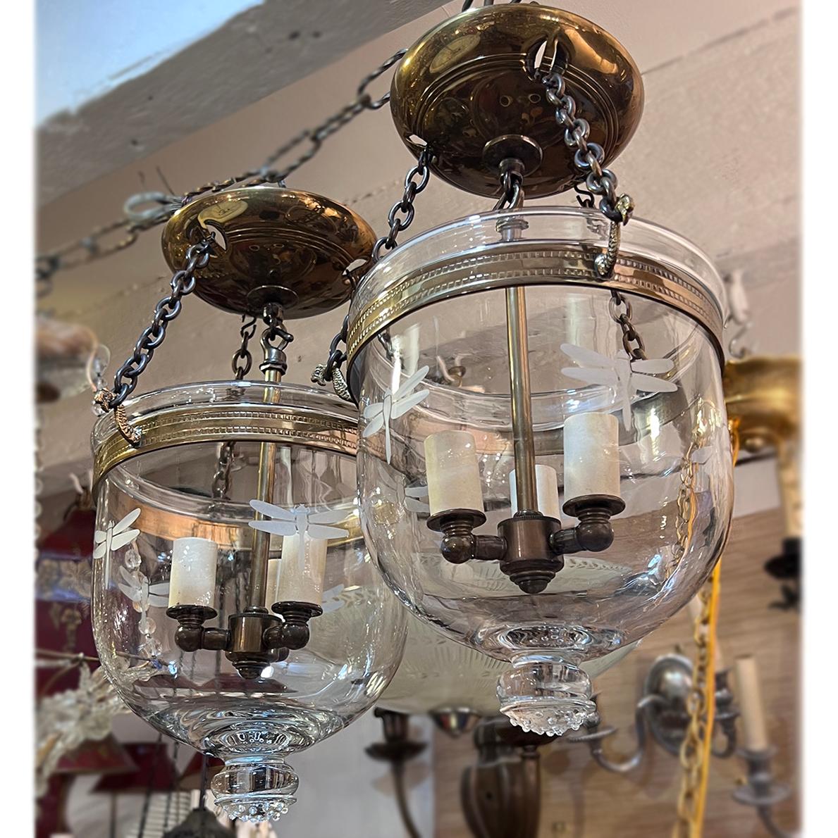 Bronzo Coppia di lanterne italiane vintage, vendute singolarmente in vendita
