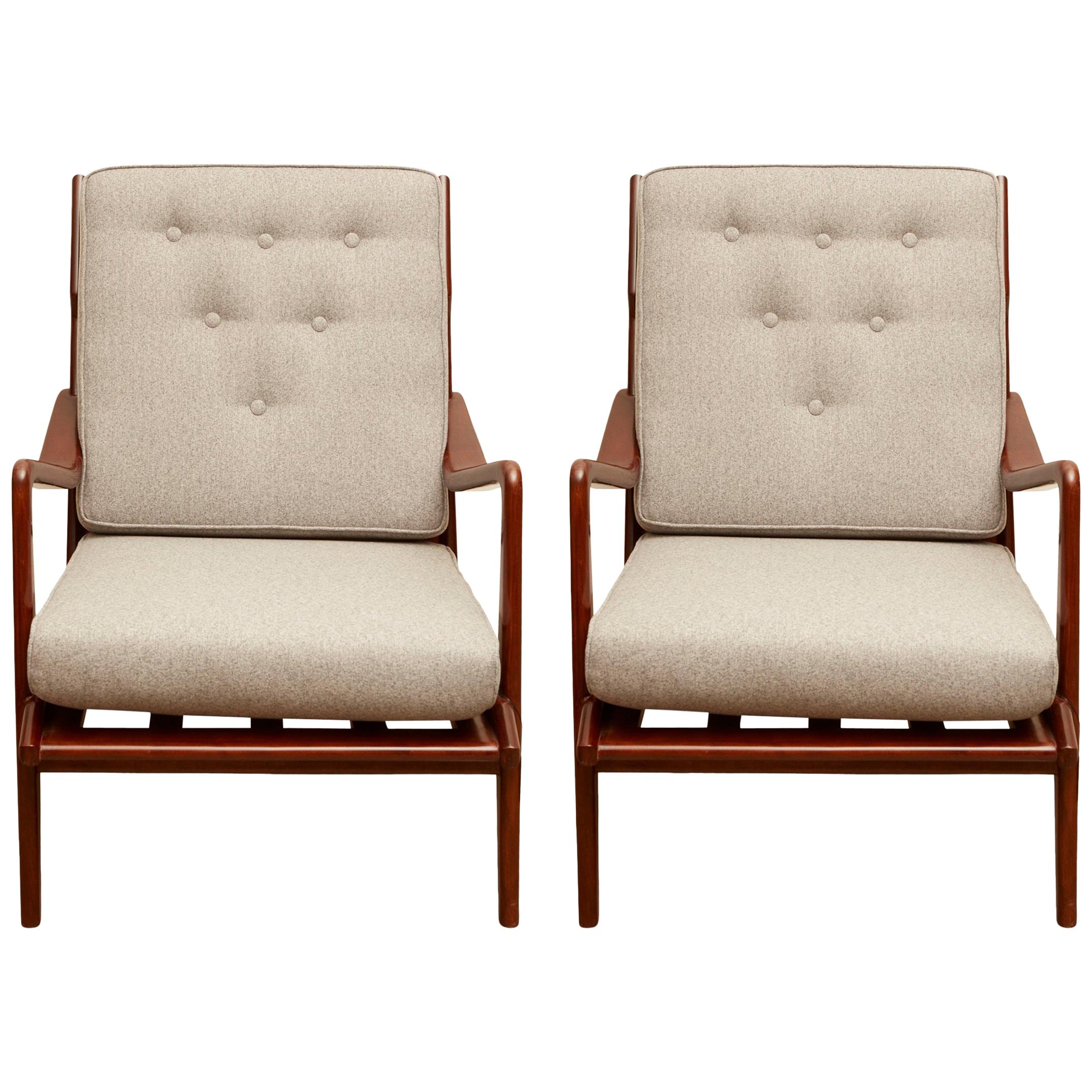 Pair of Vintage Italian Lounge Chairs
