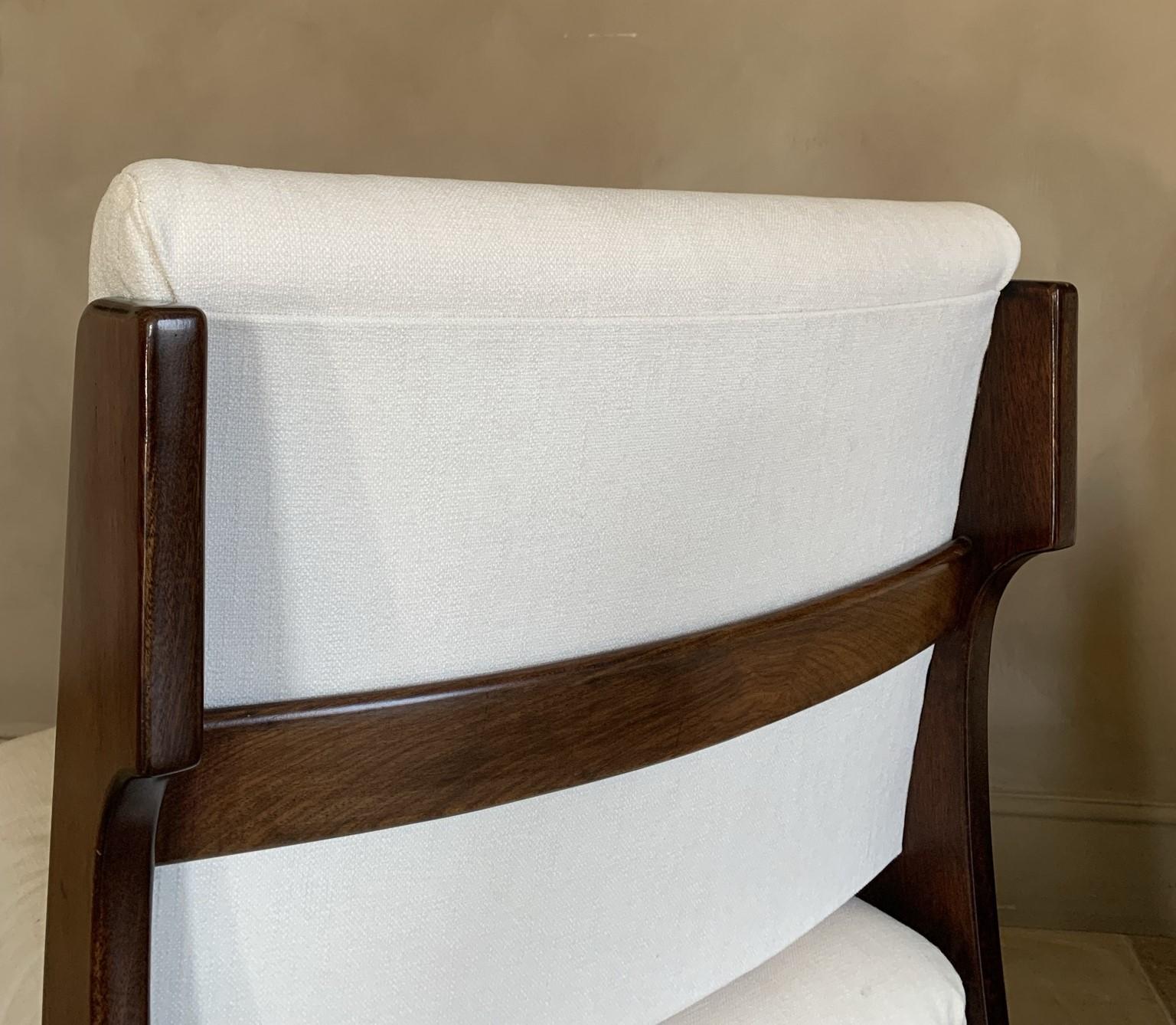 Paar italienische Sessel ohne Armlehne im Vintage-Stil, 1960er Jahre im Angebot 5