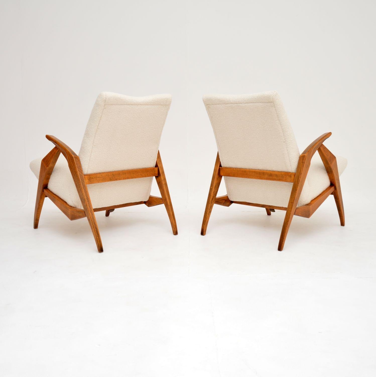Mid-20th Century Pair of Vintage Italian Metamorphic Armchairs / Dining Chairs