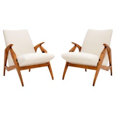 Pair of Vintage Italian Metamorphic Armchairs / Dining Chairs