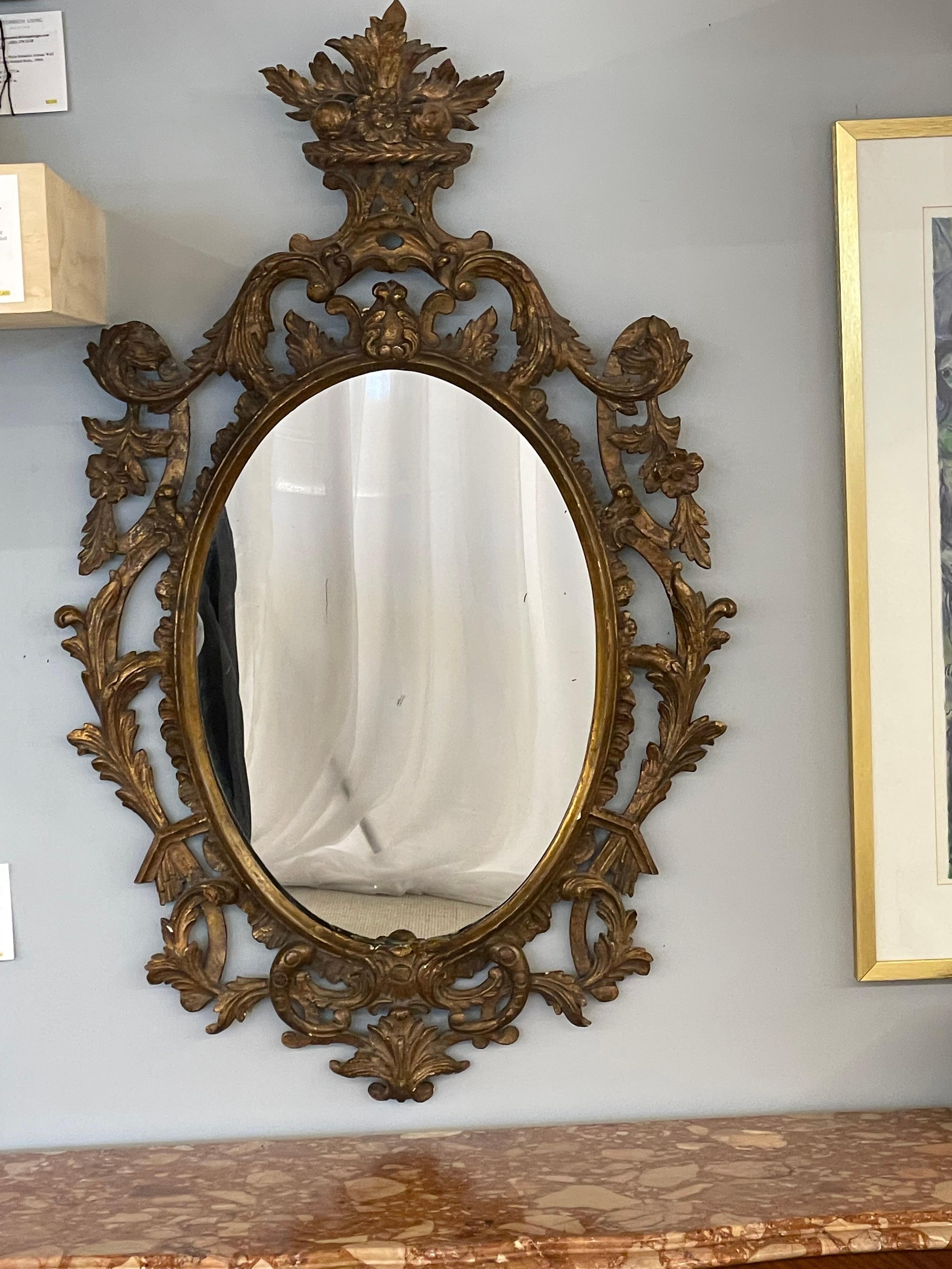 Pair of Vintage Italian Mirrors. Wall, Console or Pier 1