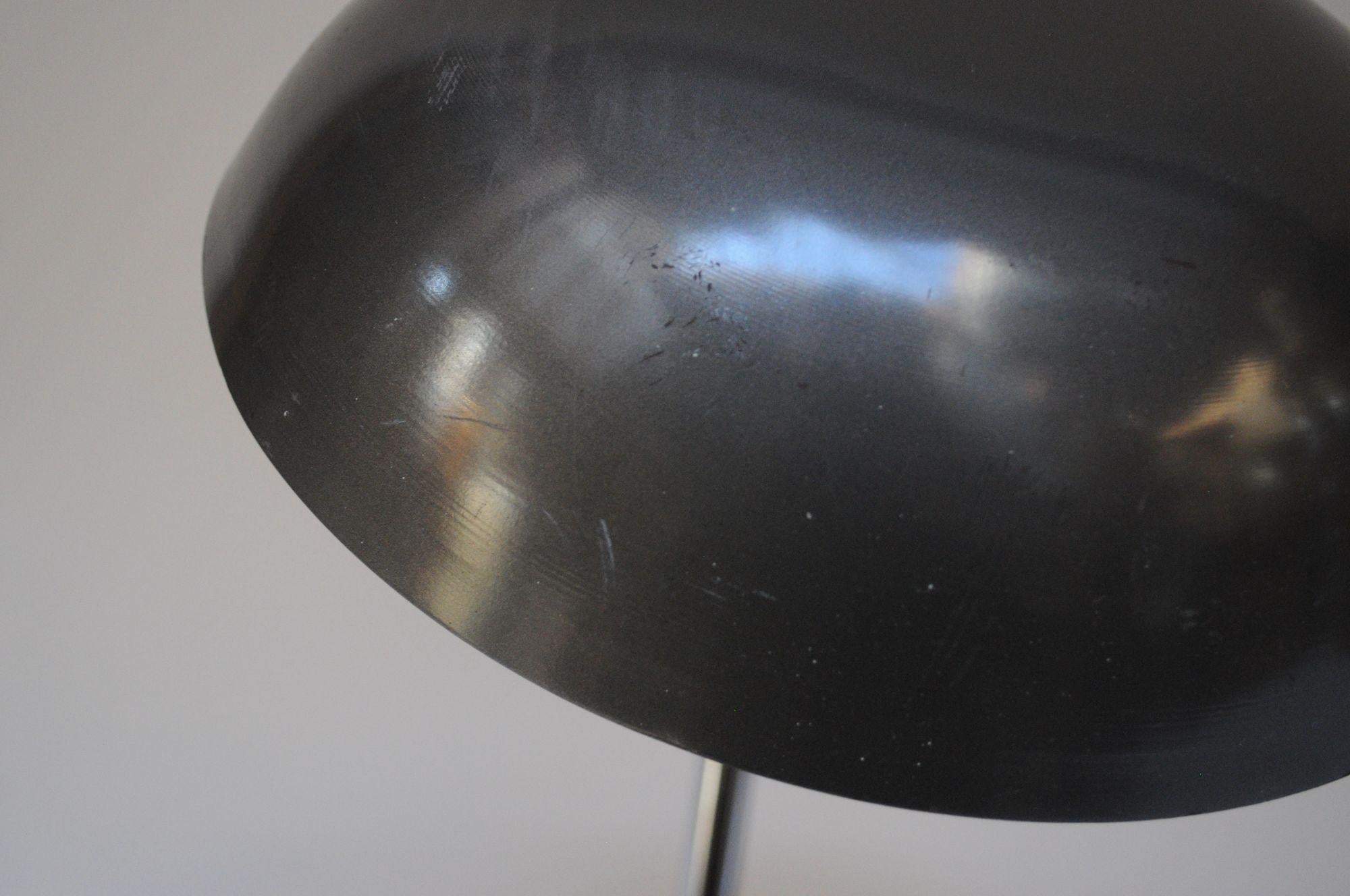 Pair of Vintage Italian Modern Industrial Chromed-Metal Task Lamps by Seminara For Sale 14
