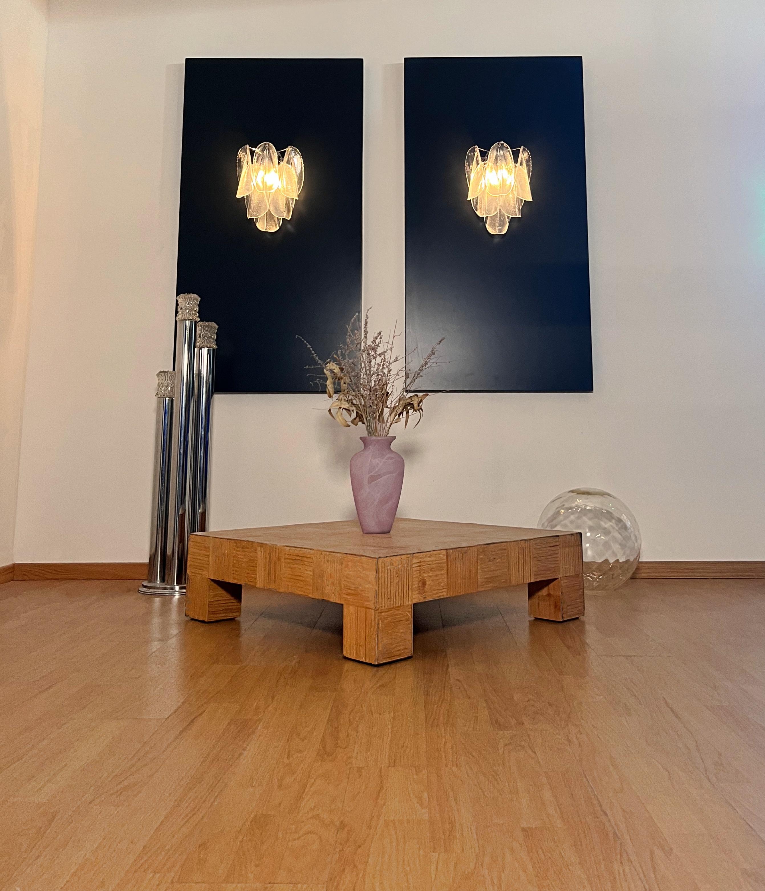 Pair of Vintage Italian Murano wall lights - 12 
