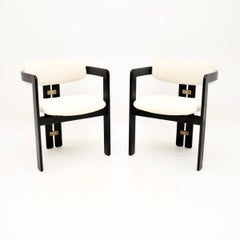 Pareja de sillas vintage italianas Pamplona de Augusto Savini para Pozzi