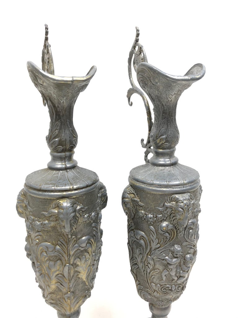 A Monumental French Bronze and Champlevé Enamel Vase 