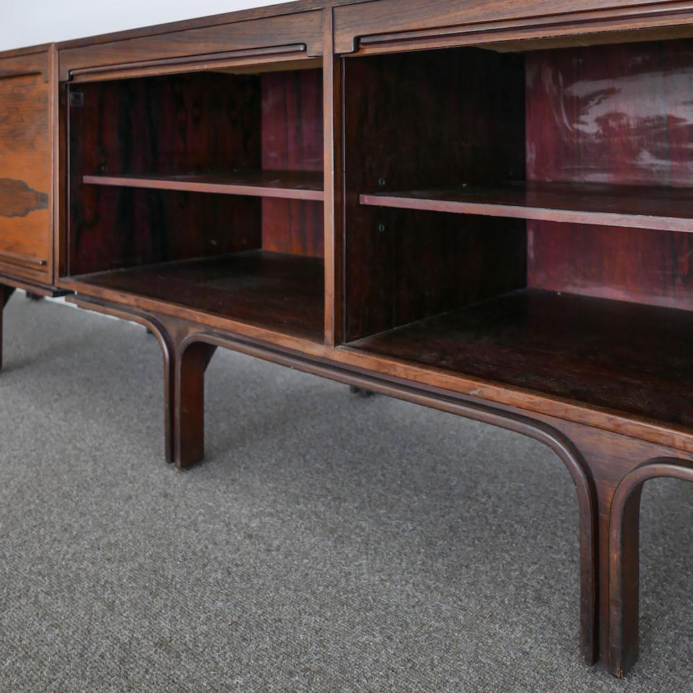 Pair of Vintage Italian Rosewood Sideboards by Gianfranco Frattini for Bernini 1