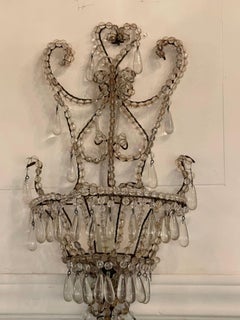 Pair of Vintage Italian Sconces After Bagues