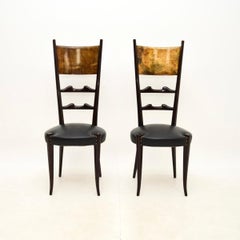 Pair of Vintage Italian Side Chairs by Aldo Tura
