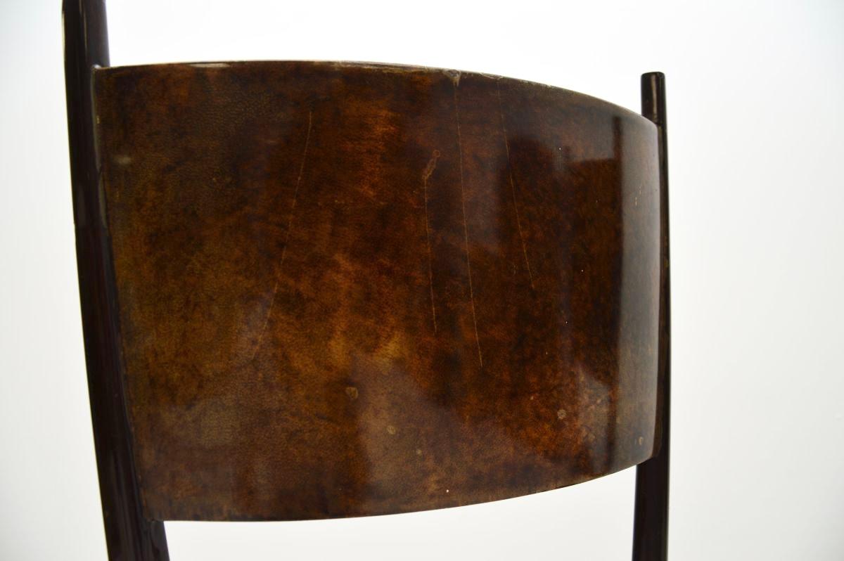 Fin du 20e siècle Paire de chaises d'appoint italiennes Vintage par Aldo Tura en vente