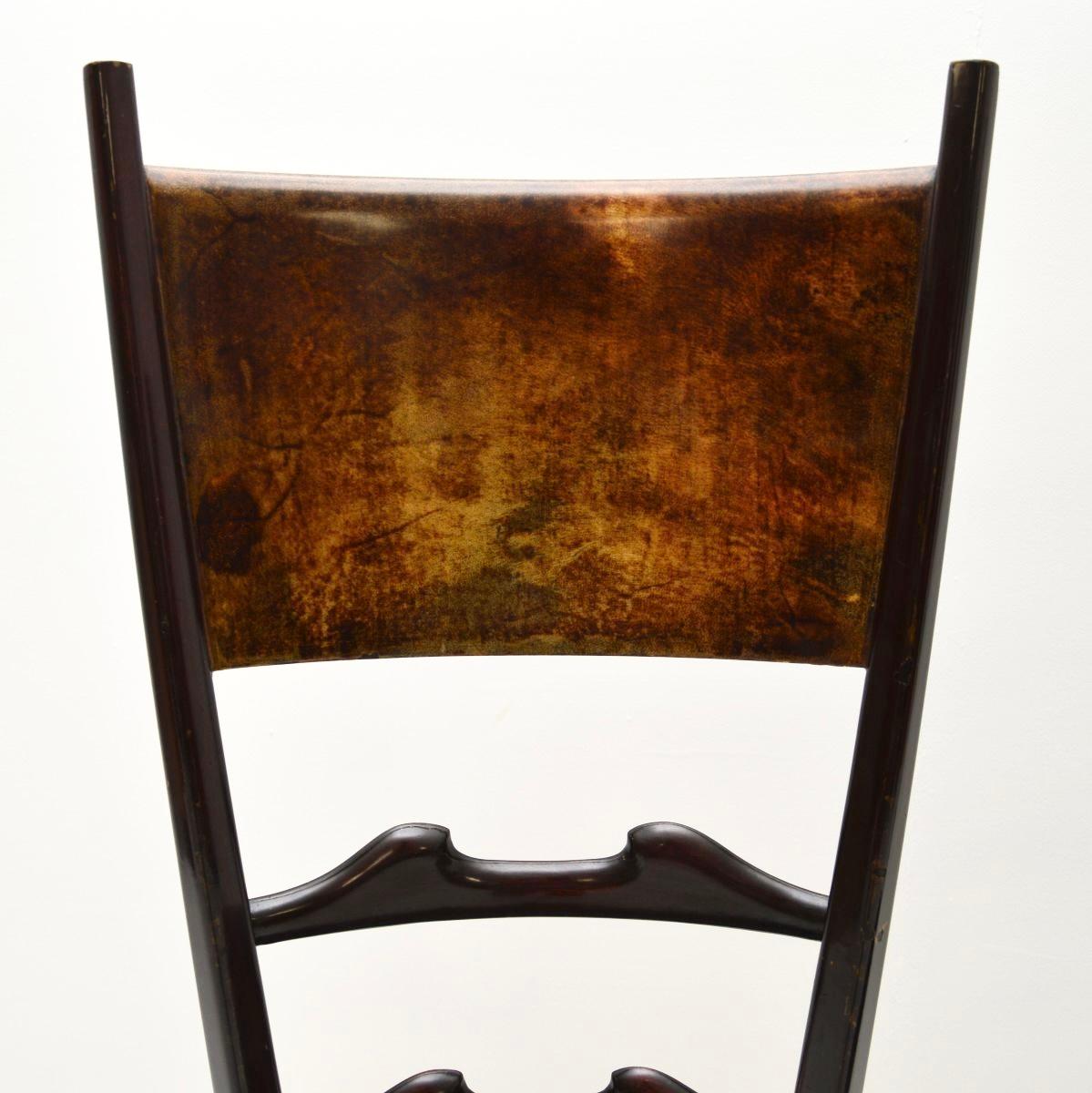 Paire de chaises d'appoint italiennes Vintage par Aldo Tura en vente 1