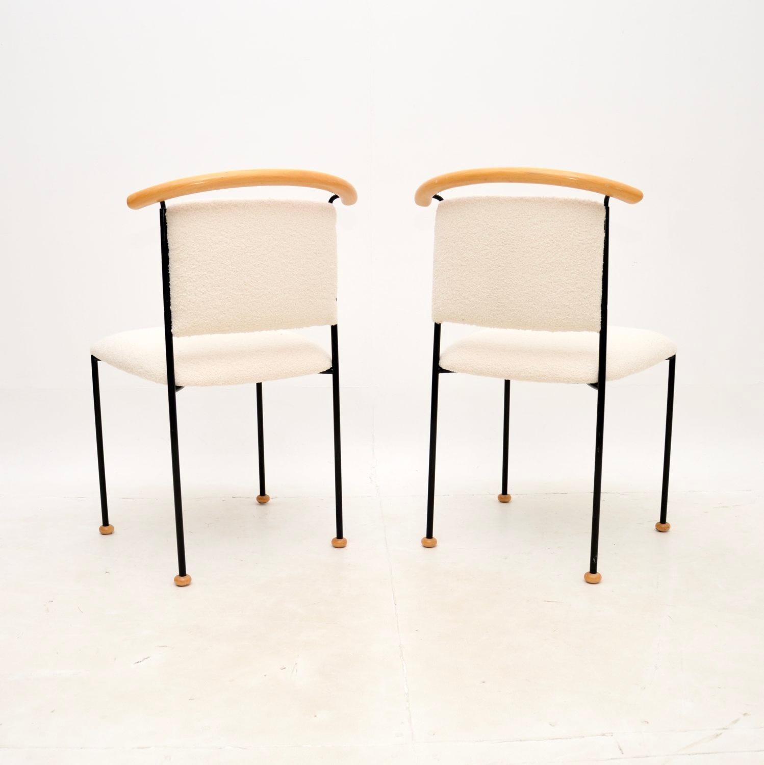 Pair of Vintage Italian Side Chairs In Good Condition For Sale In London, GB